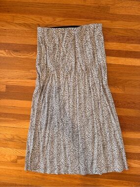 Jenni Kaine Women’s Animal Print Midi Skirt - Beige/Black